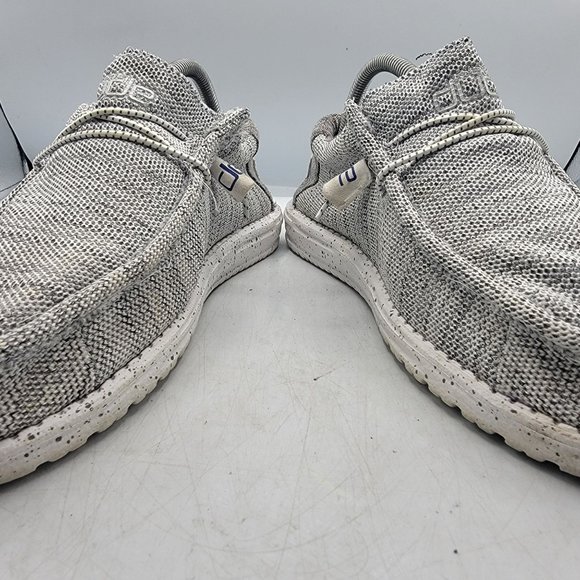 Hey Dude Wally Stretch Mens 8 Gray Slip on Loafer Shoes Casual Comfort - Picture 3 of 13